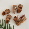 the original soft soled t-strap: leopard suede