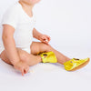 the original soft soled t-strap: citrine