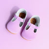 the original soft soled t-strap: chameleon violet