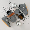 the snap boot: silver cheetah