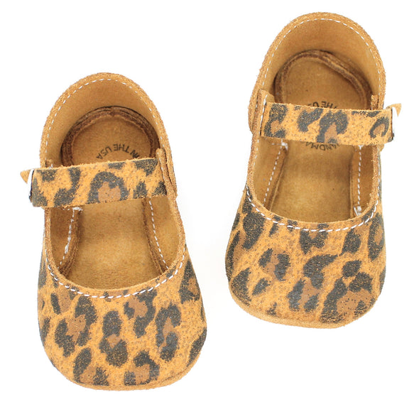 the mary jane: leopard suede
