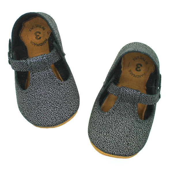 the original soft soled t-strap: stardust