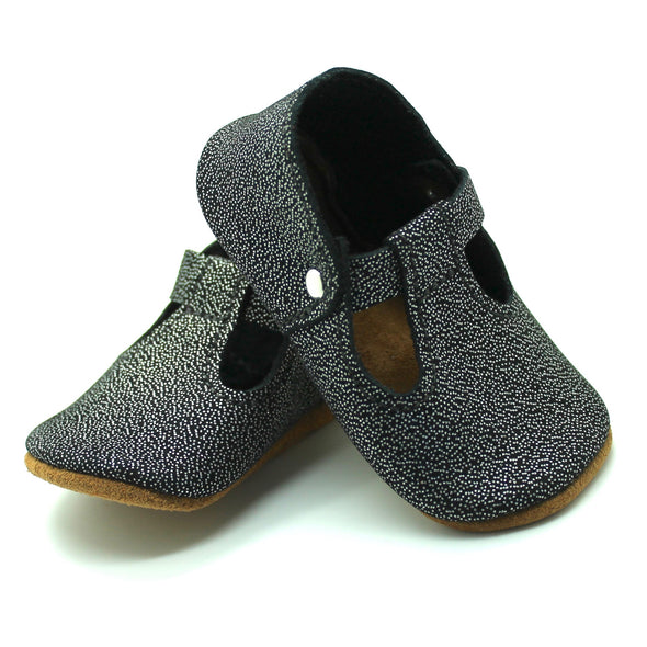 the original soft soled t-strap: stardust