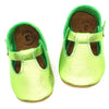 the original soft soled t-strap: peridot/tinkerbell green
