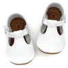 the original soft soled t-strap: white