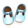 the original soft soled t-strap: aquamarine/ice