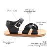 cape cod sandal: black
