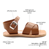 laguna sandal: brown
