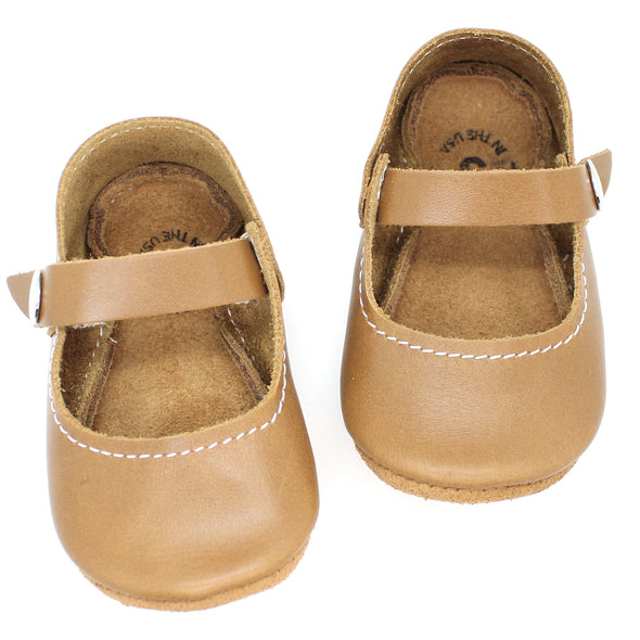 the mary jane: golden tan
