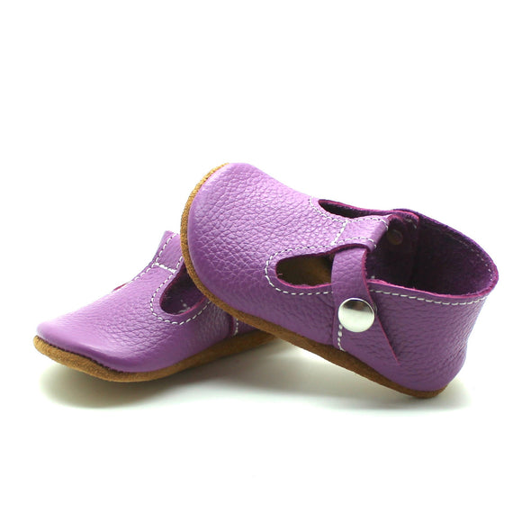 the original soft soled t-strap: grape