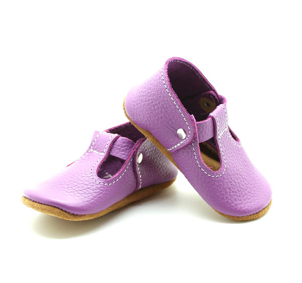 the original soft soled t-strap: grape