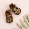 the original soft soled t-strap: leopard suede (wholesale)