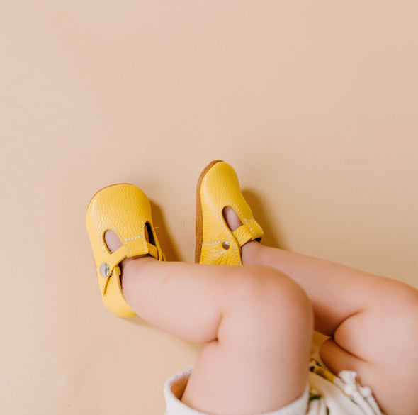 the original soft soled t-strap: canary
