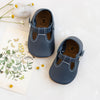 the original soft soled t-strap: navy (wholesale)