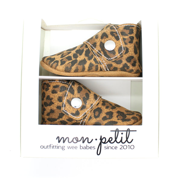 the snap boot: leopard suede (wholesale)