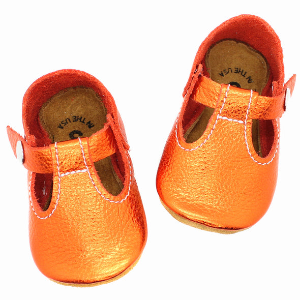 the original soft soled t-strap: tangerine dream