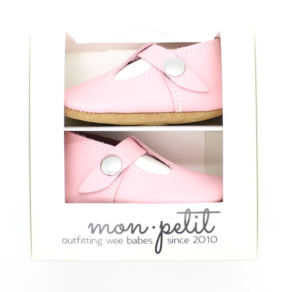 the original soft soled t-strap: sweet pink (wholesale)