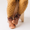the snap boot: weathered brown